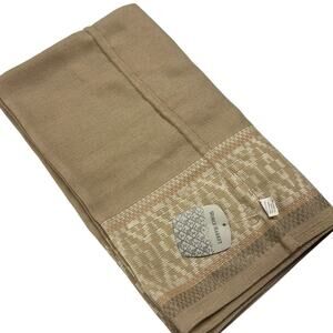 World Market Still Waters Infinity Scarf – Neutral Woven Metallic Detail